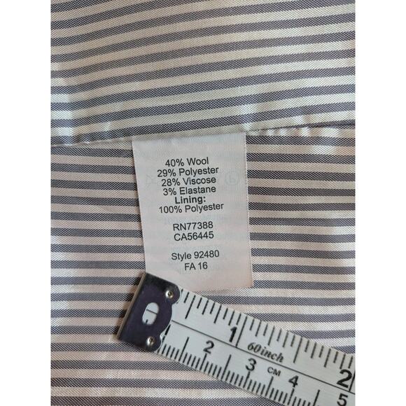 J.Crew Blazer Sz 4 Wool Blend Jacket Red Lined Corpcore Career Academia Preppy - Picture 4 of 9